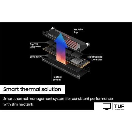 SSD Samsung 990 Pro с радиатором 4TB MZ-V9P4T0CW