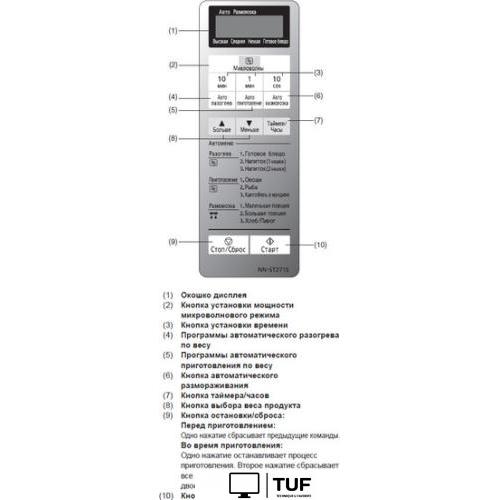 Микроволновая печь Panasonic NN-ST254MZPE