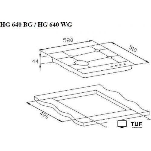 Варочная панель Weissgauff HG 640 WG