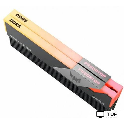 Оперативная память Acer Predator Vesta II RGB 2x16ГБ DDR5 6000 МГц BL.9BWWR.378