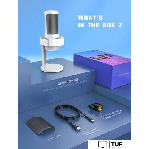 Проводной микрофон FIFINE A8 (белый)