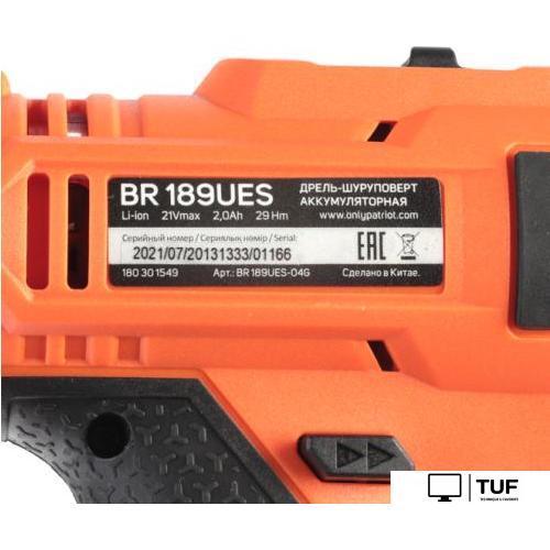 Дрель-шуруповерт Patriot BR 189 UES 180301549 (с 2-мя АКБ, кейс)