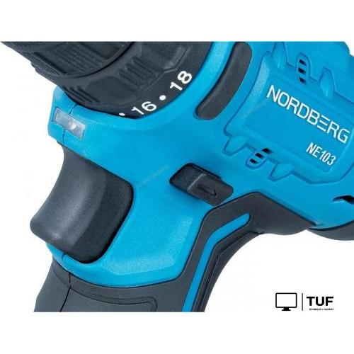 Дрель-шуруповерт Nordberg NE103K+NE9012 (с 2-мя АКБ, сумка)