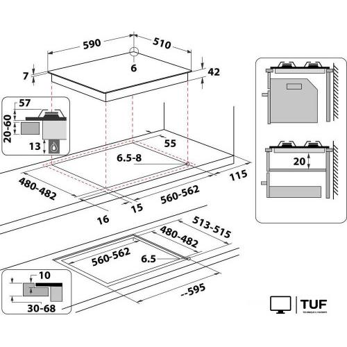 Варочная панель Whirlpool AKT 625/NB1