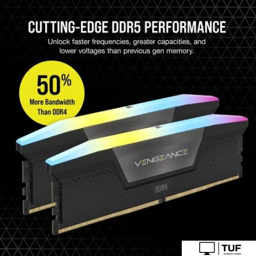 Оперативная память Corsair Vengeance RGB 2x32ГБ DDR5 6000 МГц CMH64GX5M2B6000C38
