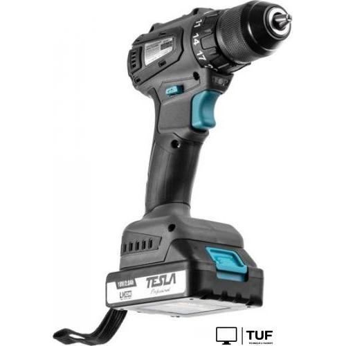 Дрель-шуруповерт Tesla TCD18BL 840369 (с 2-мя АКБ, кейс)