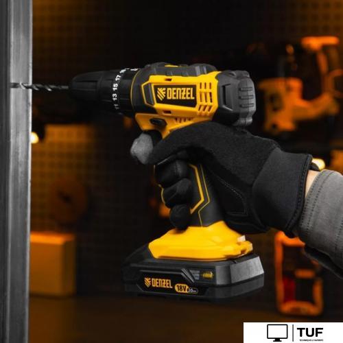 Ударная дрель-шуруповерт Denzel CID-18-0 26136 (без АКБ)