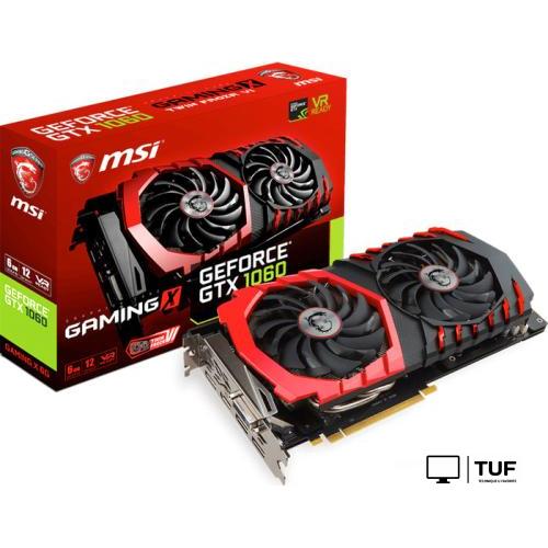 Видеокарта MSI GeForce GTX 1060 Gaming X 6GB GDDR5 [GTX 1060 GAMING X 6G]