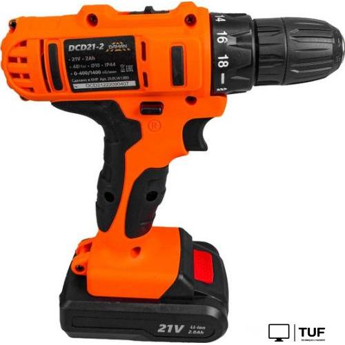 Дрель-шуруповерт Brait DCD21-2 DAMAN (с 2-мя АКБ, кейс)