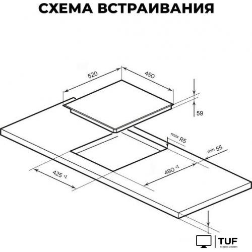 Варочная панель LEX EVI 431A GR