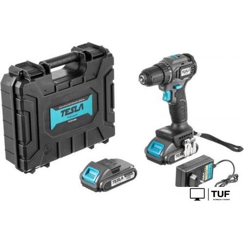 Дрель-шуруповерт Tesla TCD14BL 840368 (с 2-мя АКБ, кейс)