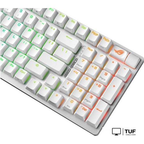 Клавиатура ASUS ROG Strix Scope II 96 Wireless Moonlight White (NX Snow)