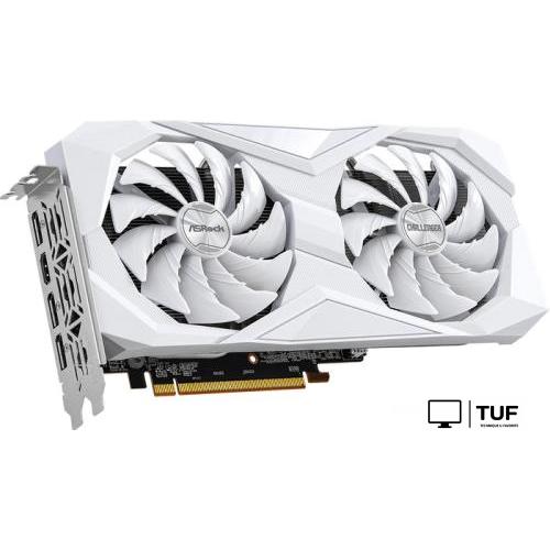 Видеокарта ASRock Radeon RX 6600 Challenger White 8GB RX6600 CLW 8G