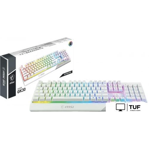 Клавиатура MSI Vigor GK30 (белый)