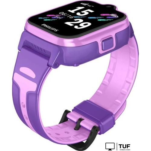 Детские умные часы Philips W6610 (розовый/фиолетовый)