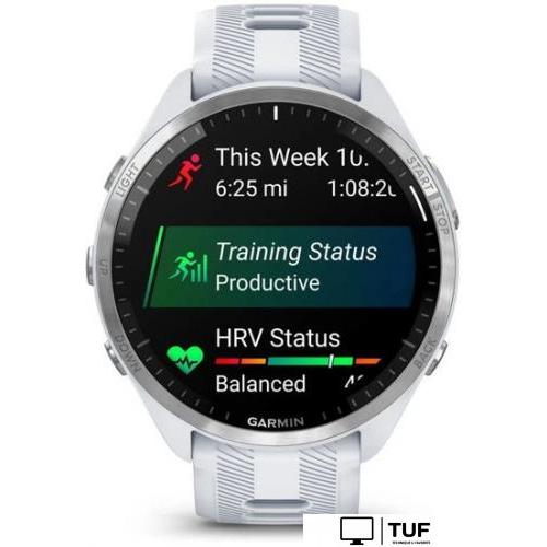 Умные часы Garmin Forerunner 965 (белый/серый)