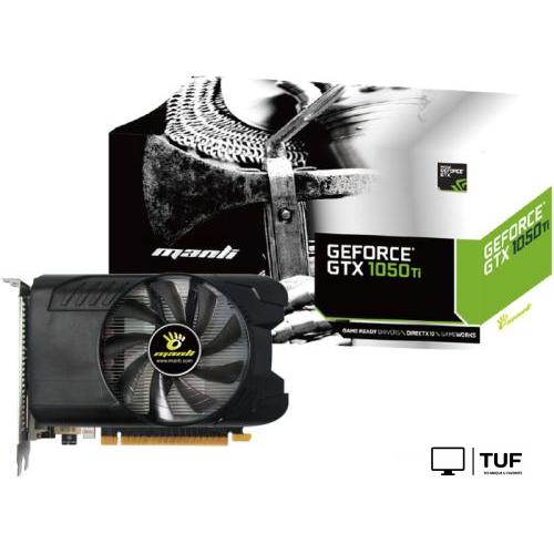 Видеокарта Manli GeForce GTX 1050 Ti OC 4GB GDDR5 M-NGTX1050TI/5RDHDP