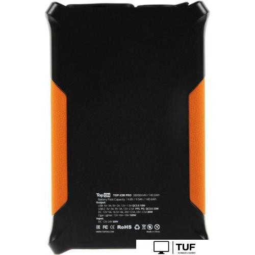 Внешний аккумулятор TopON TOP-X38 PRO (черный/оранжевый)