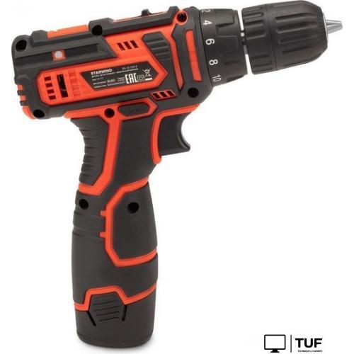 Дрель-шуруповерт StarWind DS-10-12H-2 KWCD1909 (с 2-мя АКБ, кейс)