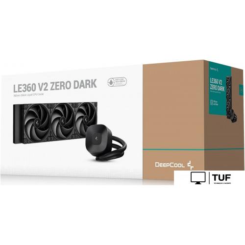 Система жидкостного охлаждения для процессора DeepCool LE360 V2 Zero Dark R-LE360ZERO-BKLNMD-G-1