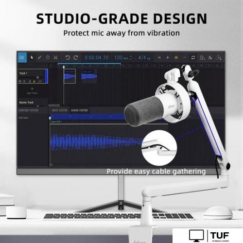 Проводной микрофон FIFINE T688 (белый)