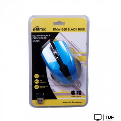 Мышь Ritmix RMW-560 (черный/синий)