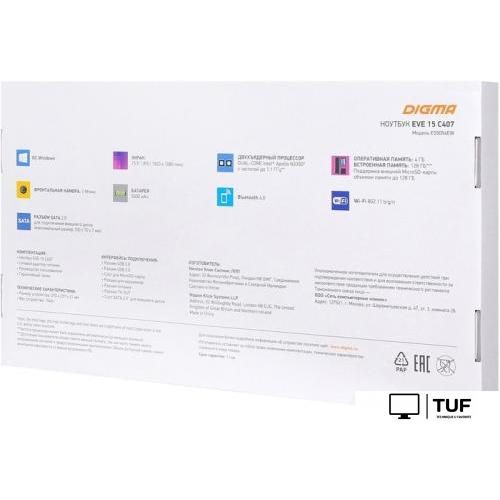 Нетбук Digma Eve 15 C413 ES5054EW