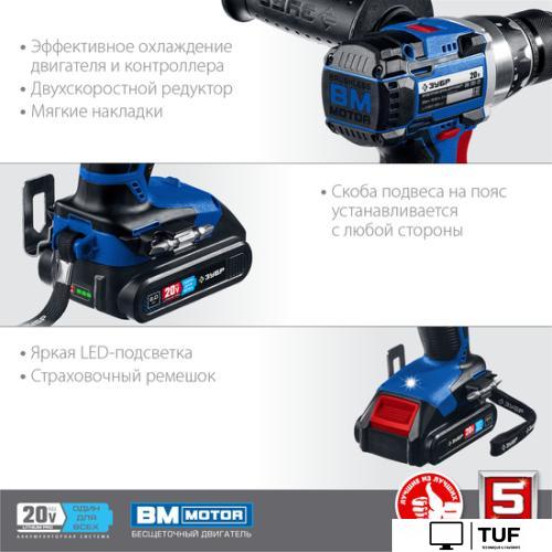 Дрель-шуруповерт Зубр Профессионал DB-201-22 (с 2-мя АКБ, кейс)