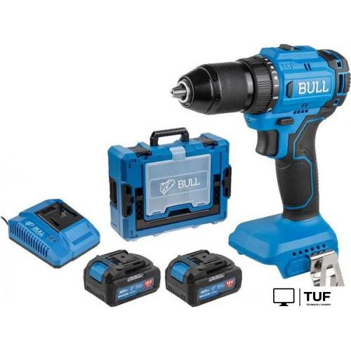 Дрель-шуруповерт Bull SR 1803 2329055 (с 2-мя АКБ, кейс)