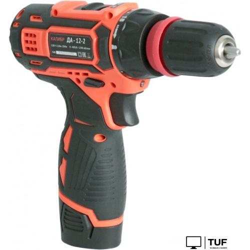 Дрель-шуруповерт Калибр ДА-12-2 (с 2-мя АКБ, кейс)