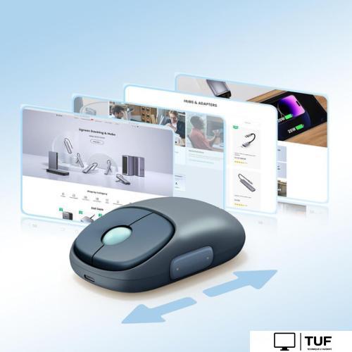 Мышь Ugreen Fun+ MU102 90538 (серый/темно-синий)