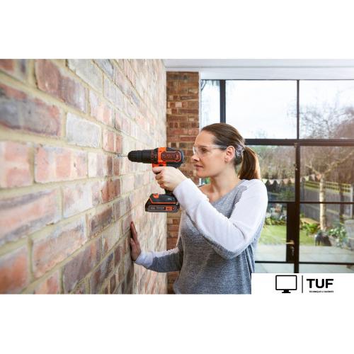 Ударная дрель-шуруповерт Black & Decker BDCHD18K1B2 (с 2-мя АКБ, кейс)