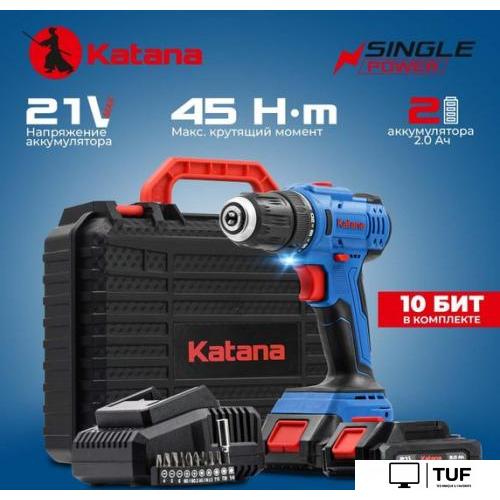 Дрель-шуруповерт Katana CD 3500 (с 2-мя АКБ 2 Ач, кейс)
