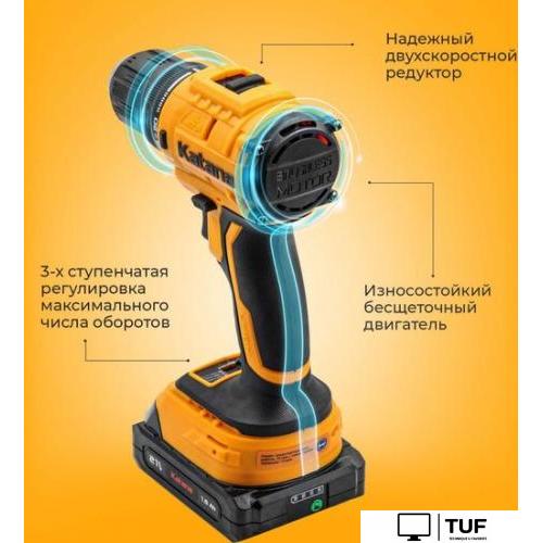 Дрель-шуруповерт Katana HD Line BCD 5500 (с 2-мя АКБ 2 Ач, кейс)