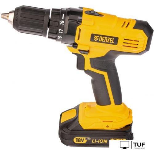 Дрель-шуруповерт Denzel CDL-IB-18-02 (с 2-мя АКБ, кейс)