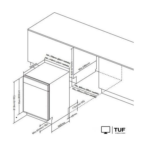 Встраиваемая посудомоечная машина Schtoff SVB 45108 IMAFL