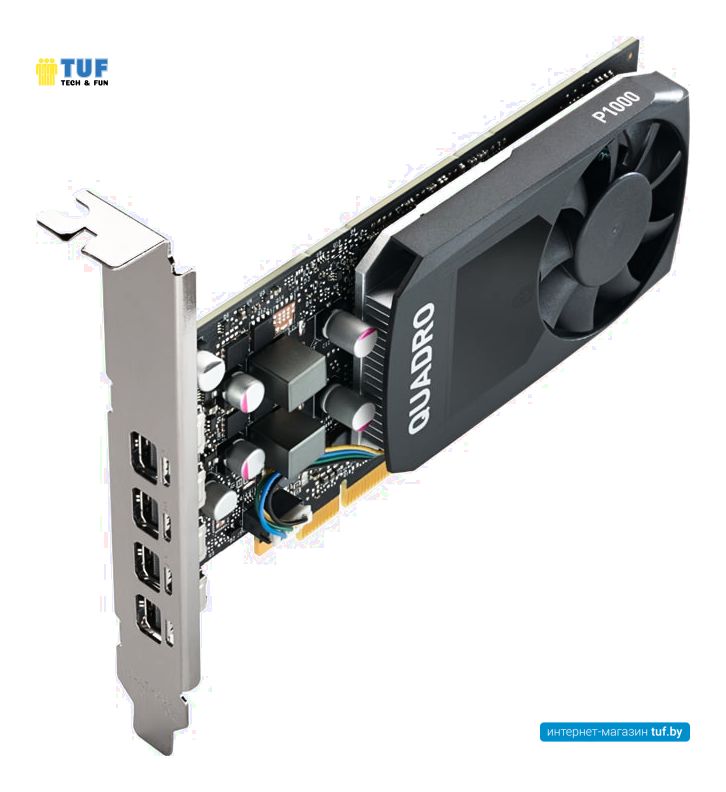 Видеокарта PNY Nvidia Quadro P1000 4GB GDDR5 VCQP1000V2-BLS