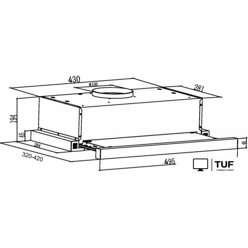 Кухонная вытяжка Schtoff TF-5250 IX (нержавеющая сталь)