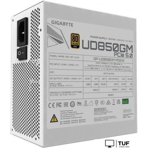 Блок питания Gigabyte UD850GM PG5W
