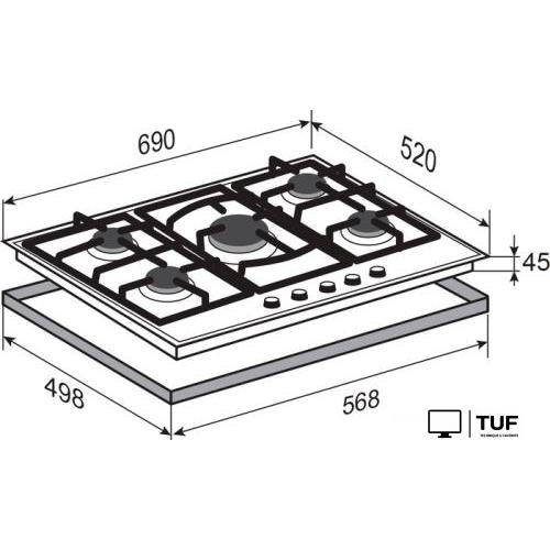 Варочная панель Zigmund & Shtain M 26.7 B