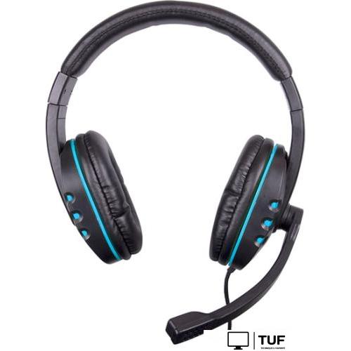 Наушники Ritmix RH-555M (черный/синий)