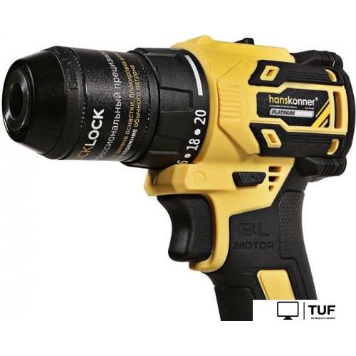 Дрель-шуруповерт Hanskonner HCD2065C (с 2-мя АКБ, кейс)