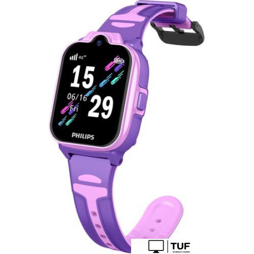 Детские умные часы Philips W6610 (розовый/фиолетовый)