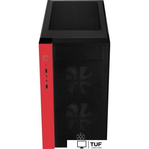 Корпус SilverStone RL08 (черный/красный)