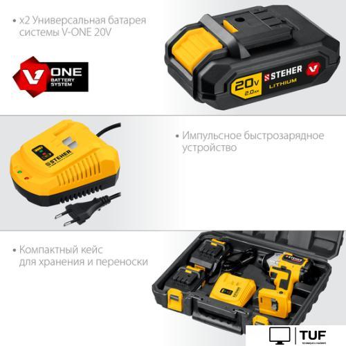 Винтоверт Steher CSB-300-2 (с 2-мя АКБ, кейс)