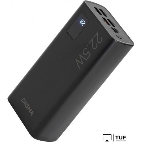 Внешний аккумулятор Digma DGPF30A 30000mAh (черный)