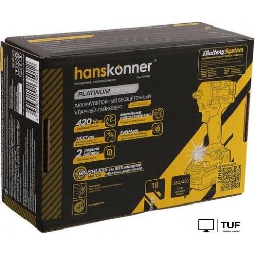 Гайковерт Hanskonner HCD20420BL (без АКБ)