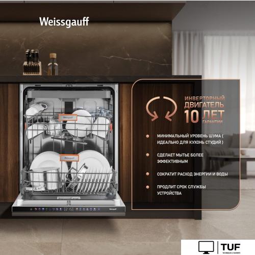 Встраиваемая посудомоечная машина Weissgauff BDW 6138 Touch Inverter Autoopen Timer Floor