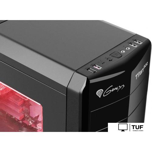 Корпус Genesis Titan 800 (красная подсветка)