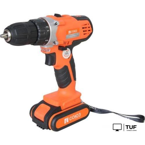 Дрель-шуруповерт Союз ДШС-18-2К-Промо (с 2-мя АКБ, кейс)